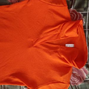 AUSK orange Crop Top