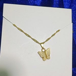 Butterfly Pandent Chain Necklace