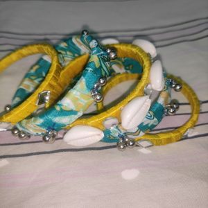 Yellow N Blue Shade Bangles 💙💛