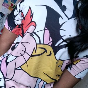 Cartoon Printed Top ❤️✨