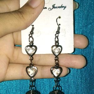 Long Black Earrings