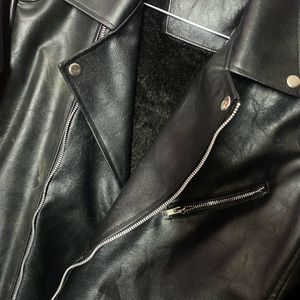 Men’s Black Faux Leather Biker (CUSTOM MADE)