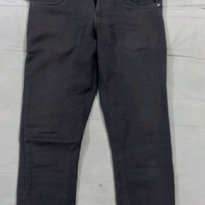 Black Poly Cotton Jeans