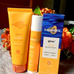 Combo Of Aqualogica Glow Sunscreen & Facewash