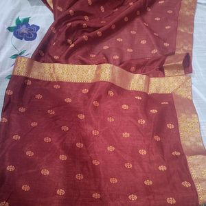 New Saree With Attach Blouse