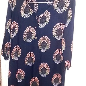 Navy Blue Kurti for Regular Wear