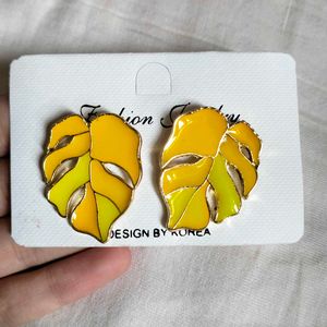 Korean Leaf Earrings