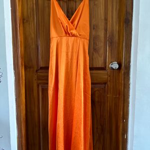 V Neck Long Gown