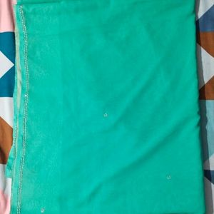 Women's Beautiful Seagreen Saree 💙