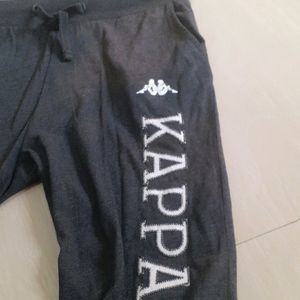 Brand Print Straight Track Pants with Drawstring Waist Kapp