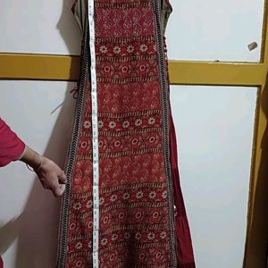 Ethnic Gown With Attached Skirt