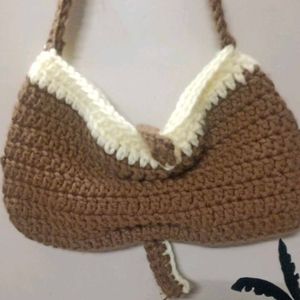 Handmade Crochet Bow Bag