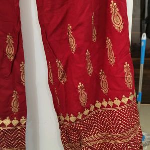 Ethnic Maroon Palazzo