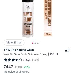 TNW The Natural Wash Way  Glow Body Shimmer Spray❤