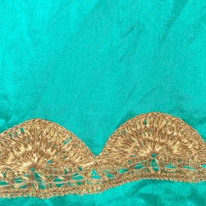 Semi-Heavy Unused Lehenga With Golden Border