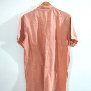 Light Coral With White Box Print T Shorts (Men's)