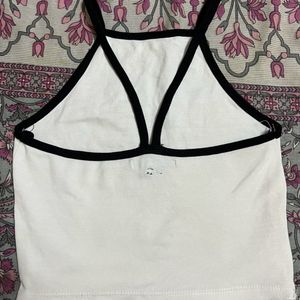 white crop top