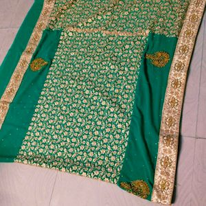 Combo Offers Georgette  Designer Saree