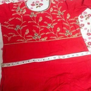 Heavy Red ♥️ Kurta Set