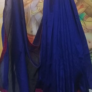 Navy Blue Saree