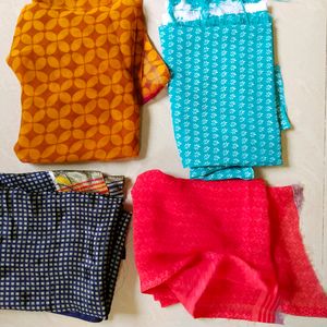 Combo Of 4 Set Blouse Materials