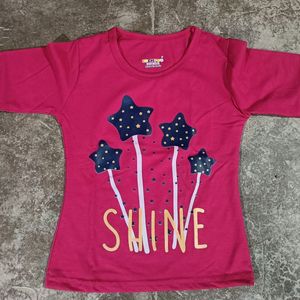 Printed Crew Neck T-shirt 2-3Y