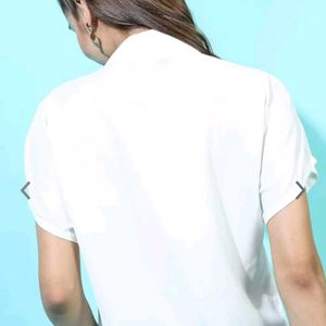 Solid White Top for Women