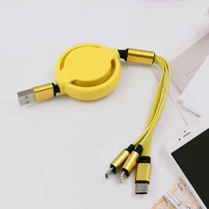 3 in 1 Retractable Charger Charging Cable (1 Pc /