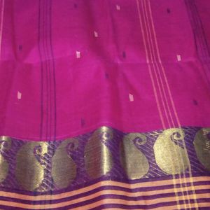 Purple Tant Saree