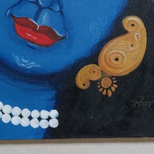 Krishna Canvas Paining