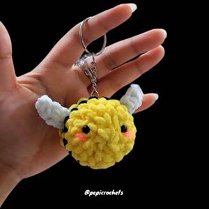 Crochet Bee Keychains