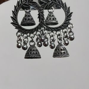 Oxidised Silver Earrings