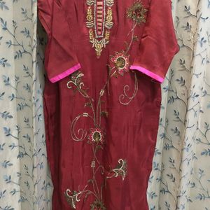 Antique Hand Work Embroidery Suit