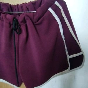 marron shorts for womens