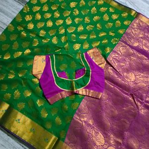 New Cotton Silk Pattu Saree