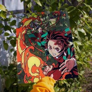 Tanjiro Hinokami Kagura Glass Painting