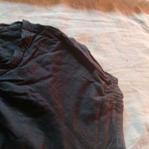 Branded Pure Cotton Black Tops Combo Of Two