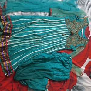 Anarkali Suit With Jacket, Payjami And Dupatta