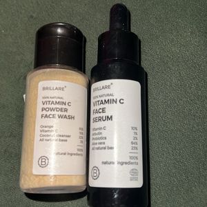 Combo Brillare Face Serum & Powder Facwash