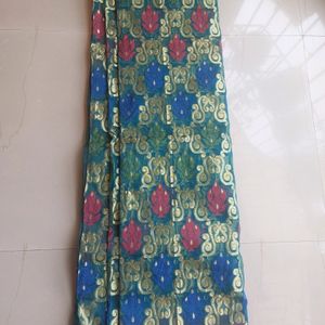 New Green And Red Light Weight  Saree