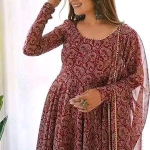 Anarkali Kurti With Dupatta