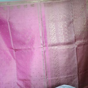 Pink Silk Saree