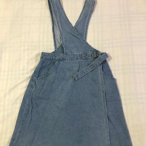 Light Blue Denim Short Dress B-34 Waist 28-30