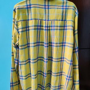 Yellow check Shirt