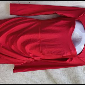 Fashion Nova Red Bodycon Dress