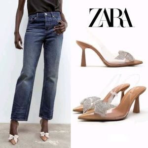 ZARA BOW PUMP HEELS