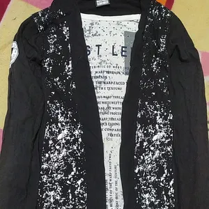 Black And White Jacket Shirt