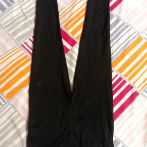 Black Stretchable Pollyster Pant