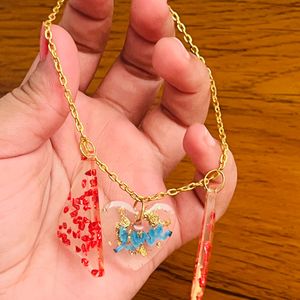 Loveable Resin Charms Bracelet