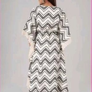 WHITE Color Casual Wear Kaftaan.